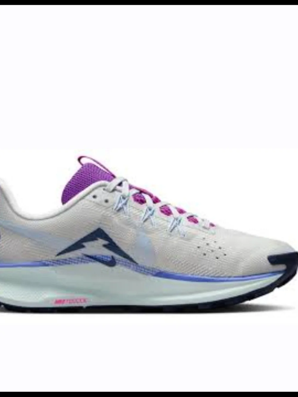 Nike Women’s Athletic Shoes - White with Purple and Pink Accents